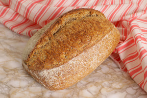 Brown Sourdough with Spelt and Scalded Bran