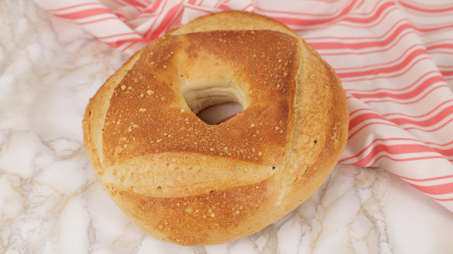 Handcrafted Parmesan, Semolina & Cracked Black Pepper Couronne